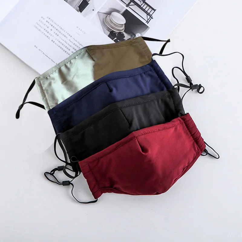 

3-pcs Red Mouth Mask Breathable Unisex Sponge Face Mask Reusable Anti Pollution Wind Proof Mouth Cover