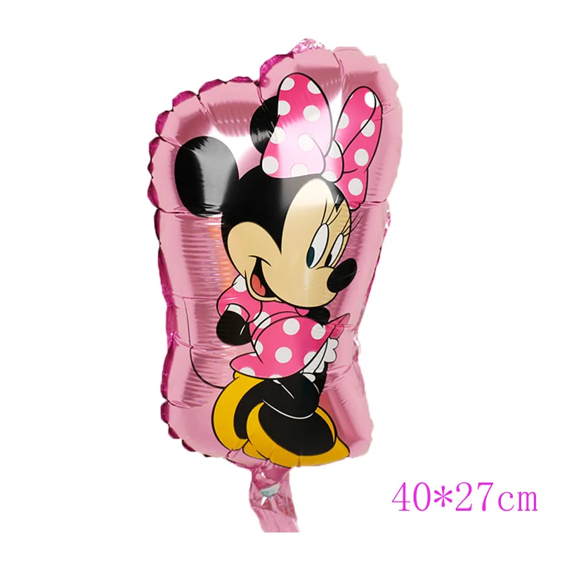 1pc mini 1 шт. 112 см гигантские шары Минни Микки на день рождения Детские Классические игрушки подарок фольгированный шарик, мультфильмы детские вечерние украшения - Цвет: 1pc mini