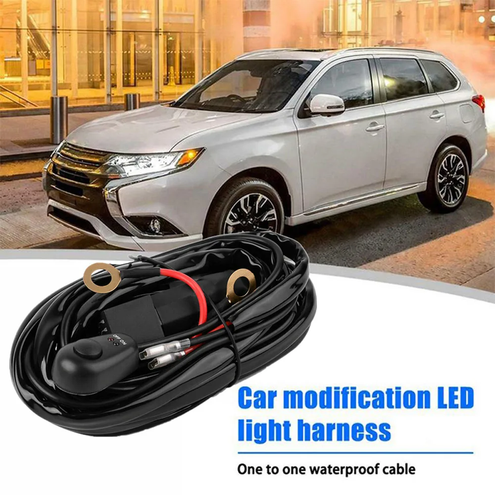 Светодиодный светильник бар набор монтажной схемы света 12V 40Amp 16AWG предохранитель