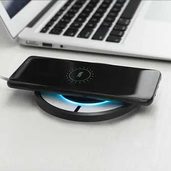 

Hot Sale Wireless Charger Fast Wireless Charging Colorful LED Light for iPhoneX Wireless Charger