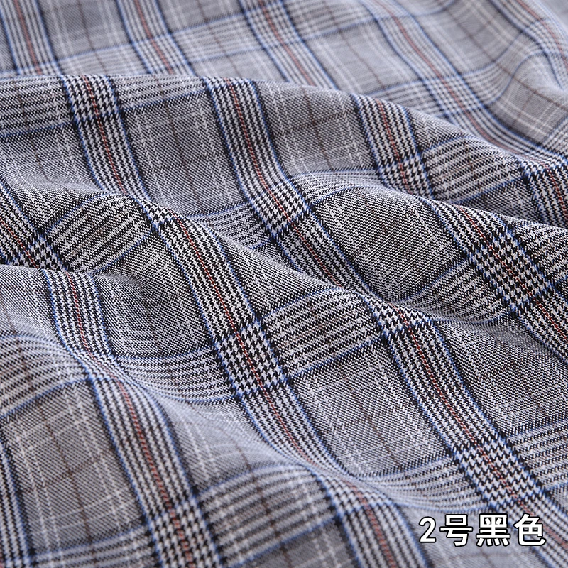 

Jacket Suits Trousers Fabric Plaid Poly check stretchy suit dress Telas Tissue Patchwork craft 1 yard