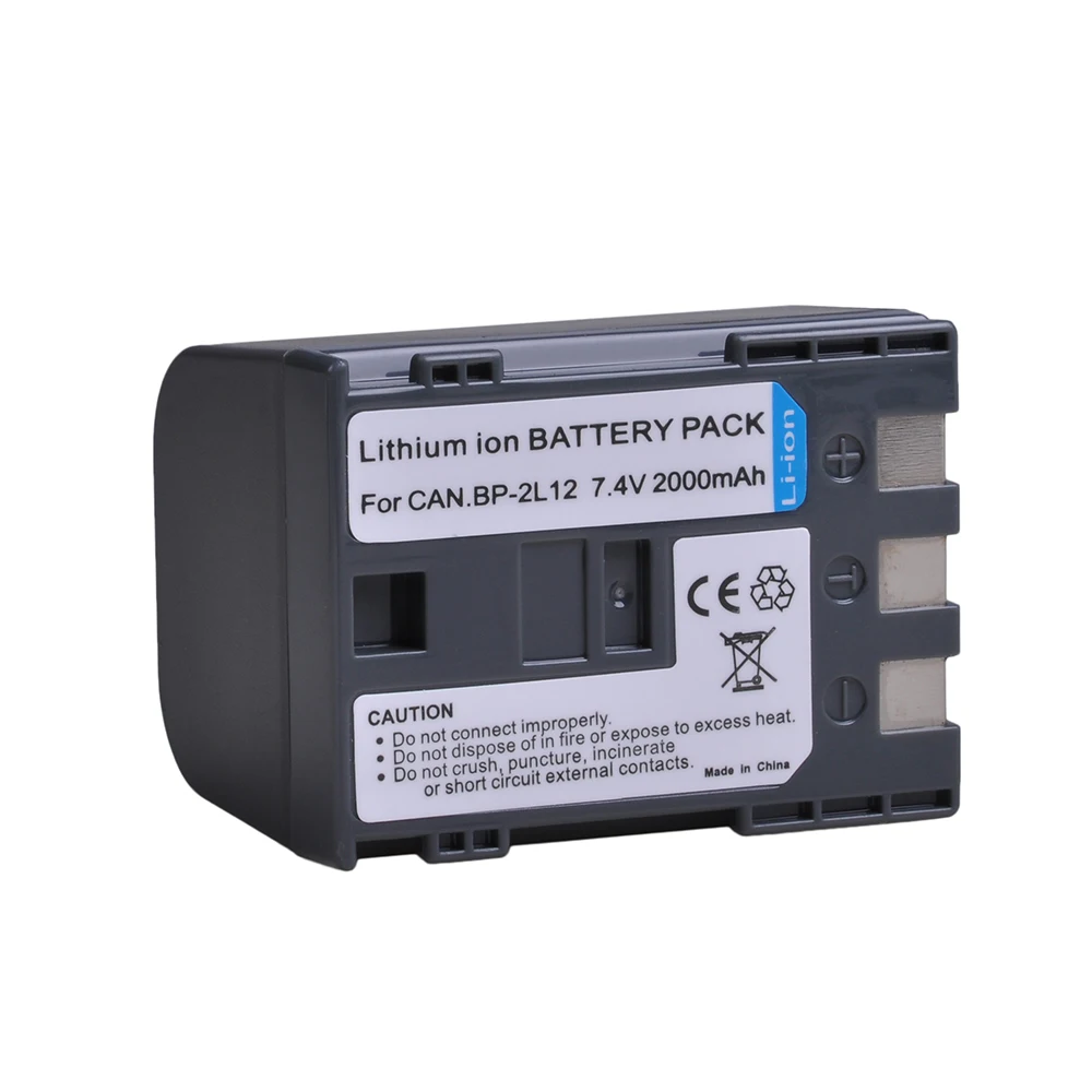Новый аккумулятор для Фотоаппарата Canon ZR960 ZR950 ZR930 HG10 HV20 HV30 HV40 DC310 DC320 DC330. 2000 мАч 7 4