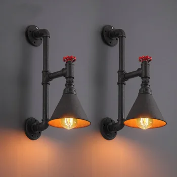 

bedroom water pipe wall lamp industrial control bar lamp decoration personality balcony corridor cyber cafe wall lamp