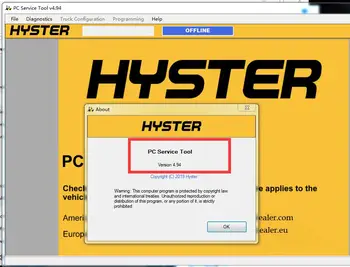 

newest hyster PC Service Tool v 4.94 diagnostic and programming program+ license unlocked install on many pcs