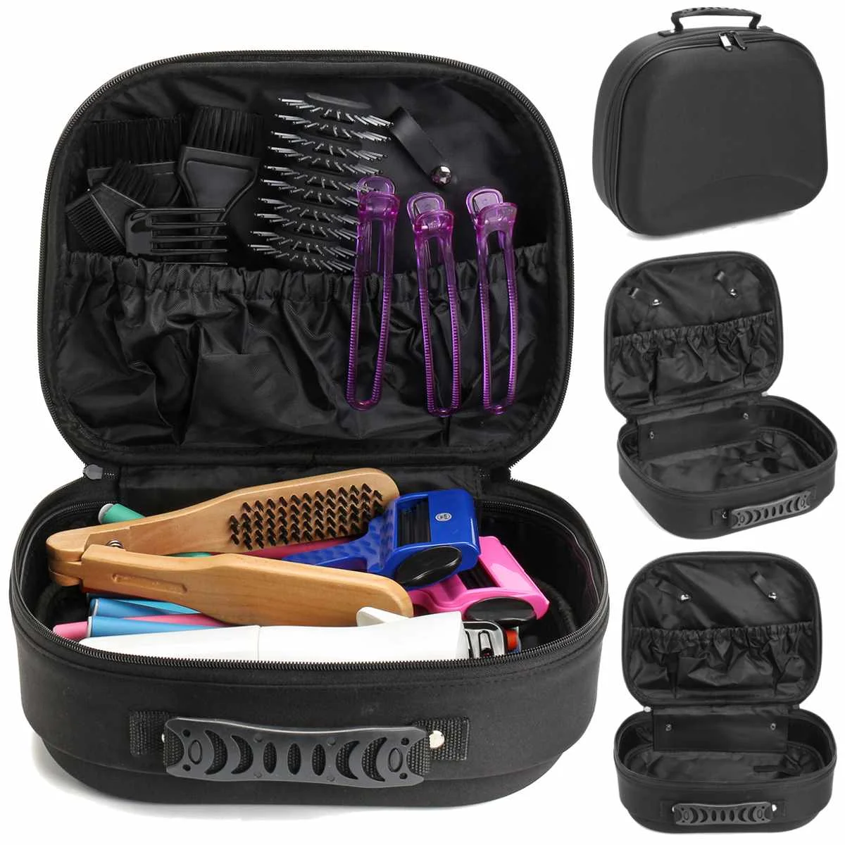

Professional Barber Tools bag Portable Leatherette Hair scissors bag Hairdressing Styling Clipper Comb Scissors Case Storage bag