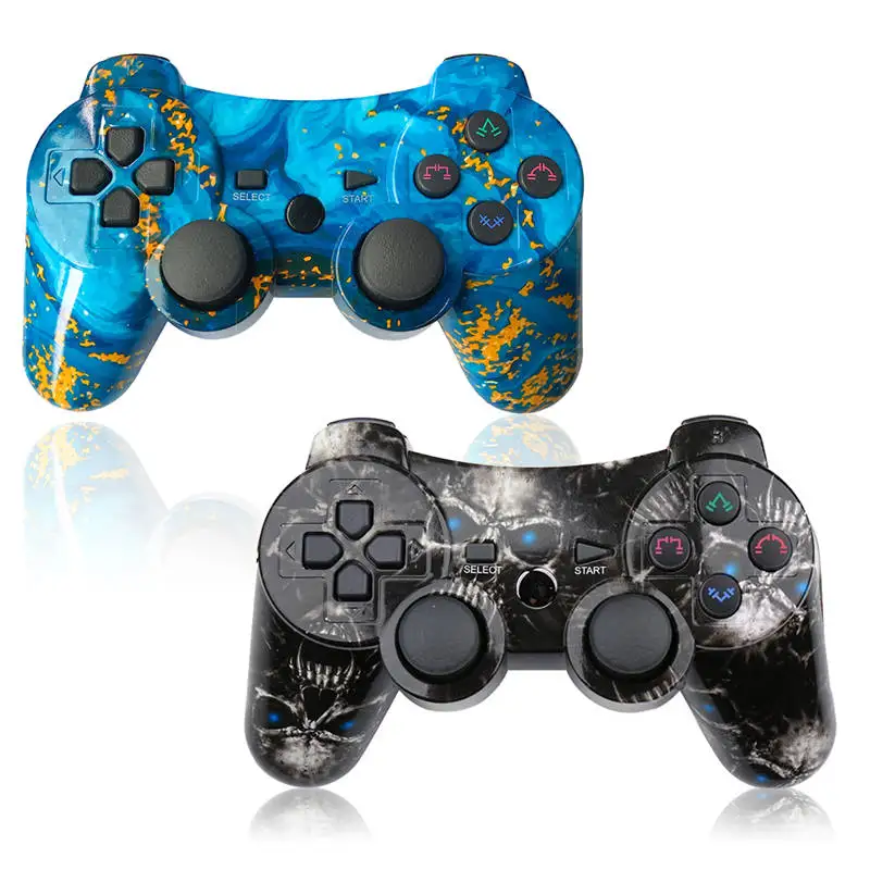 Хороший контроллер для ps3 беспроводной Bluetooth для Playstation 3 контроллер для Dualshock4 Вибрационный Джойстик Геймпад набор - Цвет: 2Packs