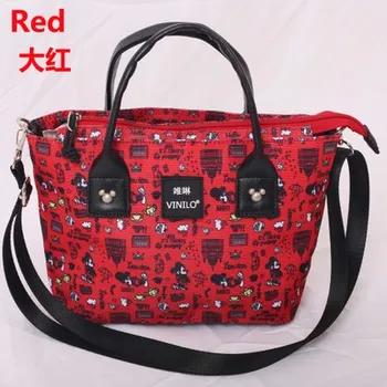 

Disney messenger bag Mickey mouse lady messenger bag women High capacity diaper bag handbag