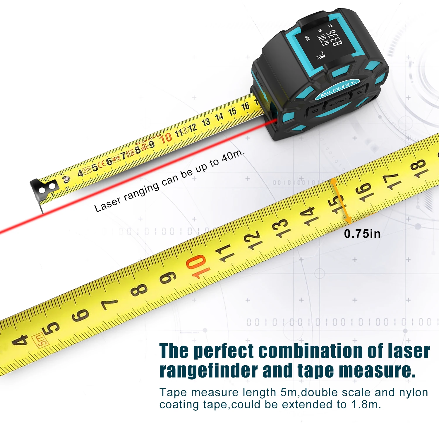 MILES AND MILES　レーザーディスク D9 Pro Laser Measure with Dual Aligning Indicators
