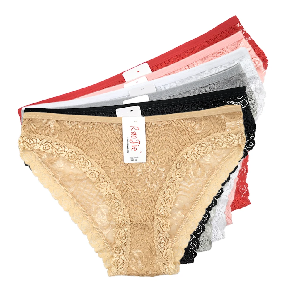 

Lace Sexy Panties Women Fashion Comfortable Lingerie Tempting Pretty Briefs Low Rise Cotton Low Waist Cute Women Underwear