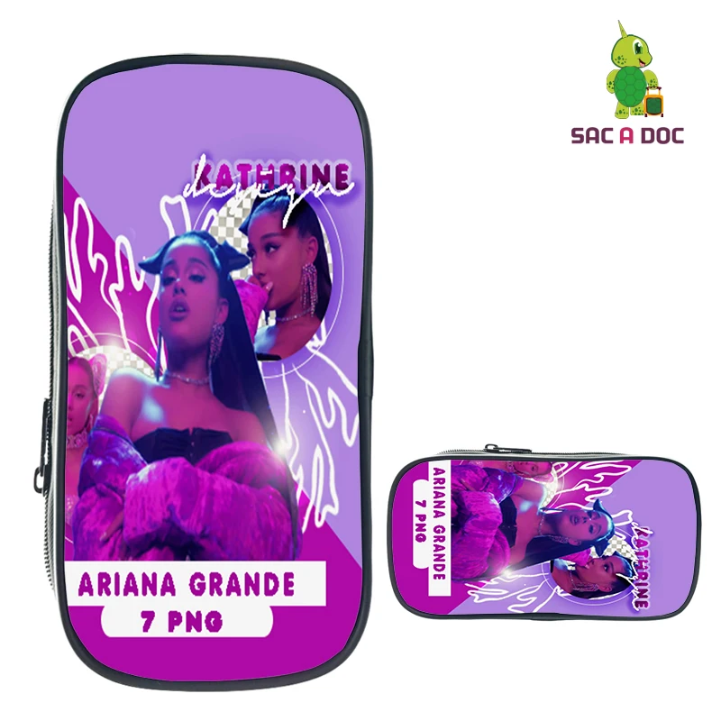 Ariana Grande чехол для макияжа дорожные сумки-органайзеры для косметики и чехол s Женская милая сумочка-косметичка для макияжа канцелярская сумка для хранения - Цвет: 111-ff-1204-1