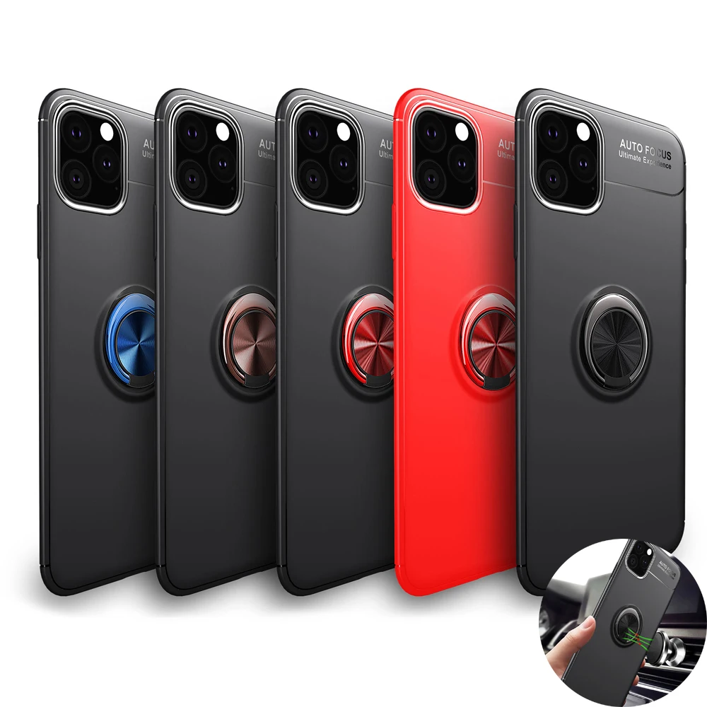 

Coque Luxury Brushed Cases For iphone 11 Case Soft Silicon Magnetic Plate iphone11 Back Cover For iphone 11 Pro Max Fundas Etui