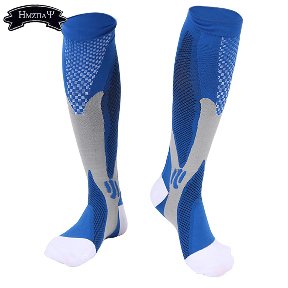 Meias sports elastic compression cycling outdoor male and female