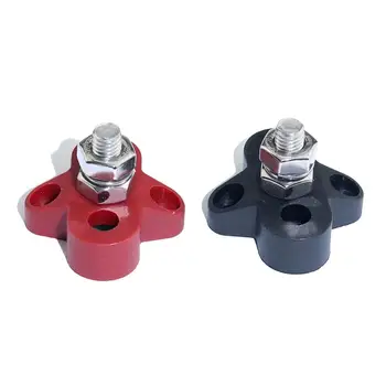 

DC 48V Busbar Power Terminal Block Heavy Duty M8 Positive Power Distribution Stud for Truck RV Ship Boats