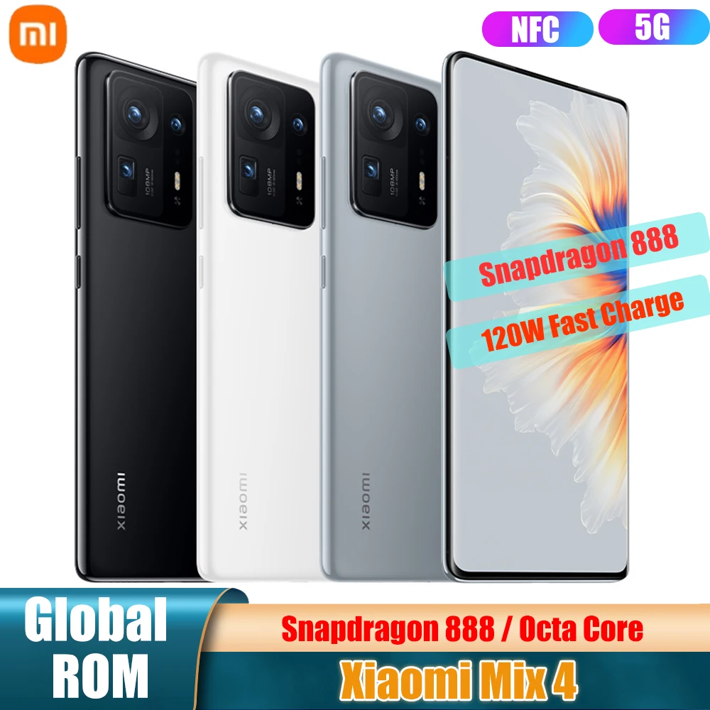Смартфон Xiaomi Mi Mix 4 телефон с глобальной прошивкой NFC 12 Гб + 256 ГБ Восьмиядерный