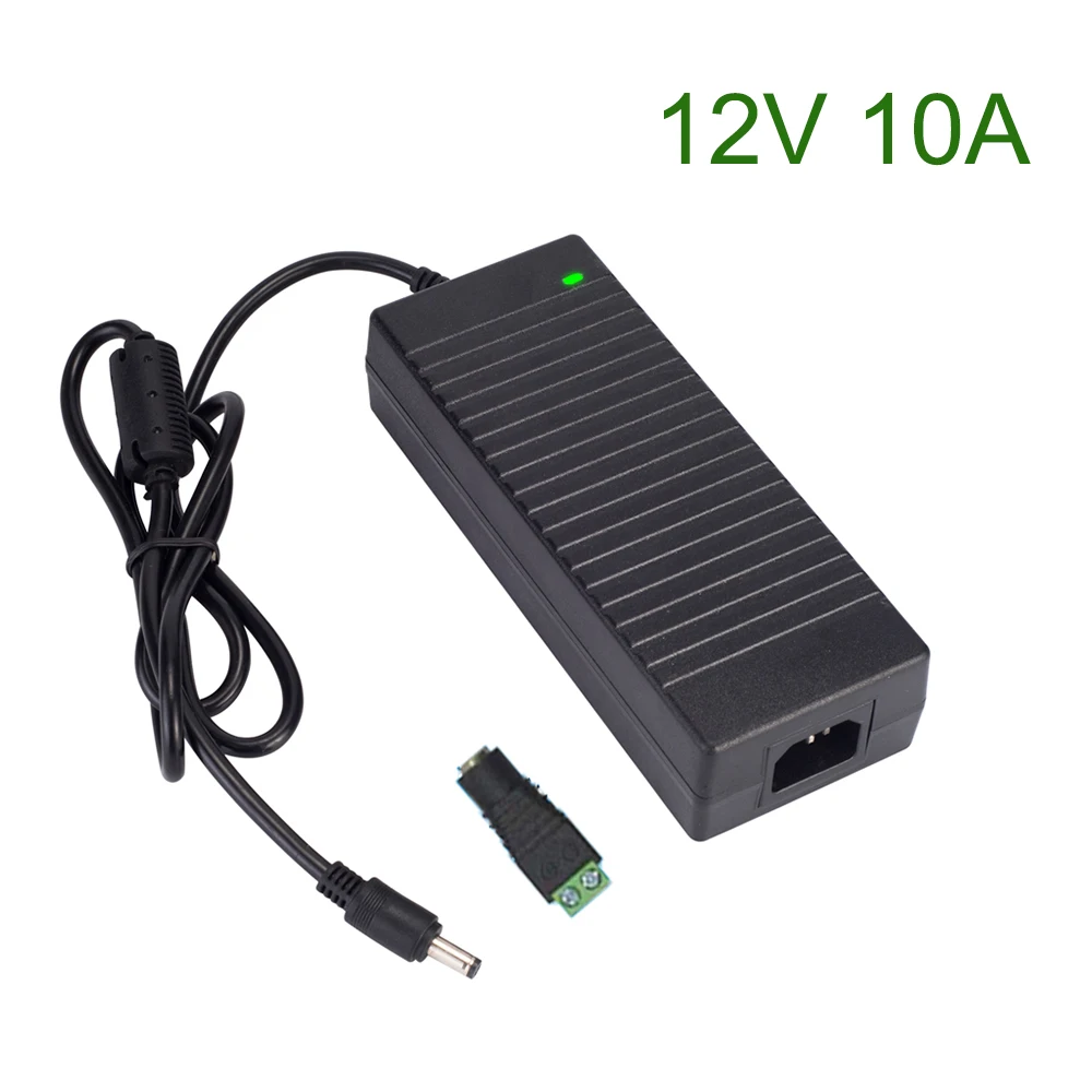 

12V10A 120W AC DC Universal Desktop Power Adapter Drive 5.5*2.5mm For RGB LED Strips Light Switching Power Supply Charger