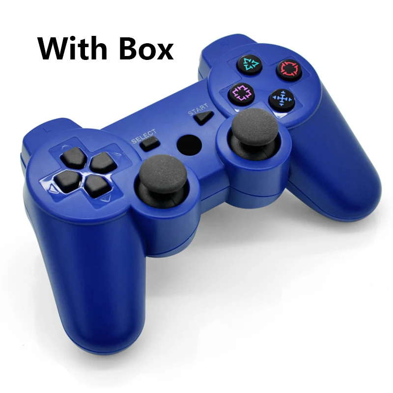 Bluetooth беспроводной джойстик двойной вибратор для PS3 ForDualshock3 сменный контроллер геймпад forPlay Station 3 Аксессуары - Цвет: Blue With Box