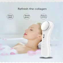 Новая ручная ультразвуковая ионная машина для красоты лица, Очищающий Массажер для лифтинга, очиститель для удаления морщин, подтяжка кожи