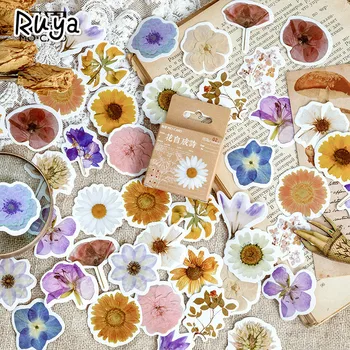 

45pcs Flower Memo cute Stickers Pack Posted It Kawaii Planner Scrapbooking Stationery sticker office & School Supplies Escolar