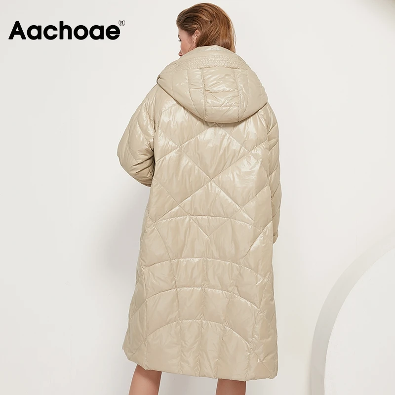 Aachoae Fashion New Winter White Duck Down Jacket