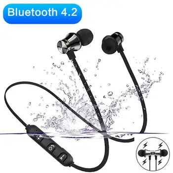 

Magnetic bluetooth Headphone Neckband Headset Sport Earbuds Wireless Bluetooth Earphone with Mic For iPhone Samsung