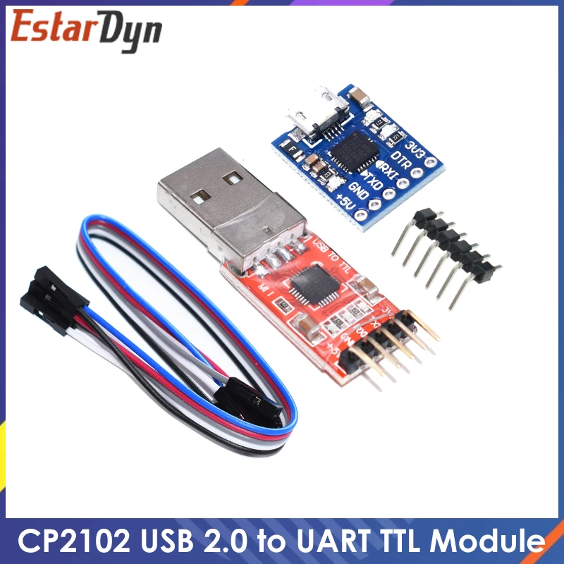 Cp2102 Module Usb To Ttl Serial Uart Stc Download Cable Super Brush Line  Upgrade A Type Usb Micro Usb 5pin 6pin - Integrated Circuits - AliExpress