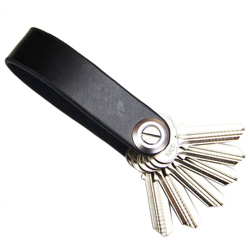 

Fashion Leather Key Holder Belt Car Key Holder Strap Key Organizer Travel Practical Key Clip Tool