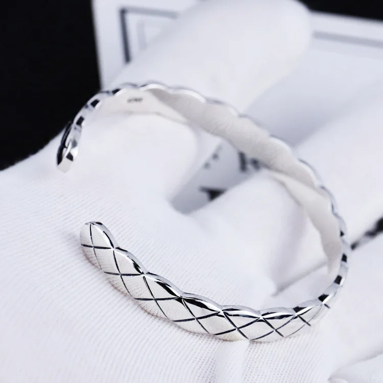 925 sterling silver bracelet net red personality temperament trend simple shape birthday gift Valentine's Day to send girlfriend