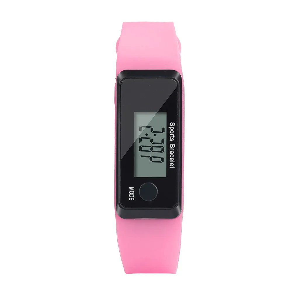 Спортивные Смарт наручные часы браслет дисплей фитнес-датчик шаг трекер цифровой ЖК-дисплей шагомер бег шаг ходьбы счетчик калорий