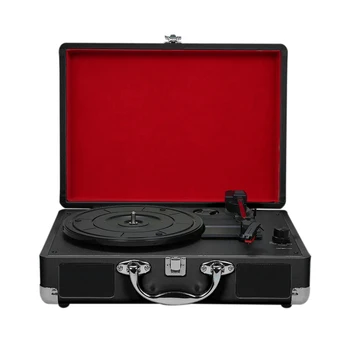 

Portable Turntable Player with Speakers Vintage Phonograph Record Player Stereo Sound Turntables for 180/200/300mm Records