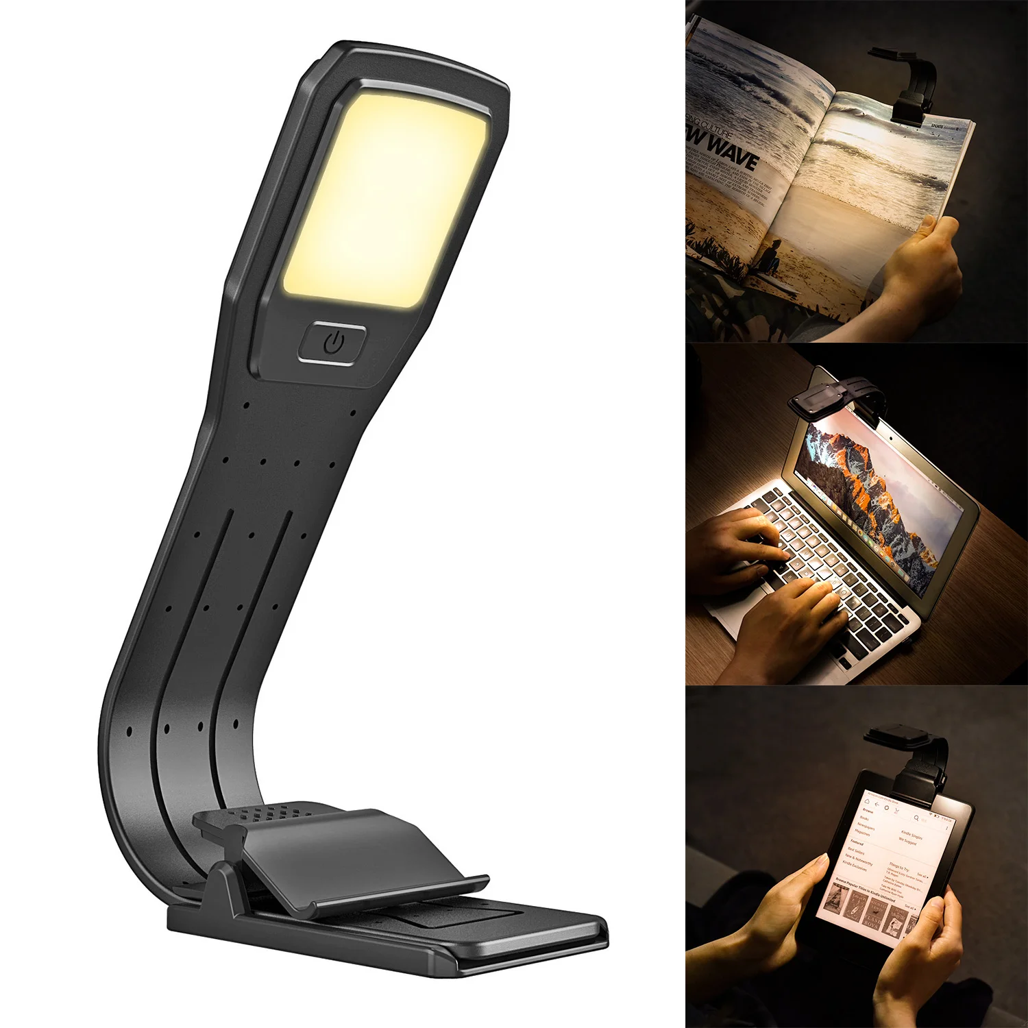 

LED Reading Lamp Rechargeable LED Reading Clip Lamp Suit For Kindle eBooks Paper Books Reading Essential Eye Protectors