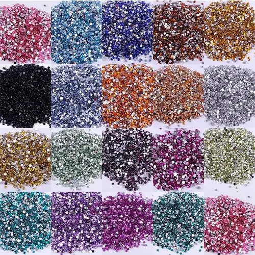 

2000Pcs/Lot 3mm Shiny Flatback Resin Rhinestones Beads for Nail Art DIY Craft Flatback,Sparkling,Nail Art Decoration DIY Materia