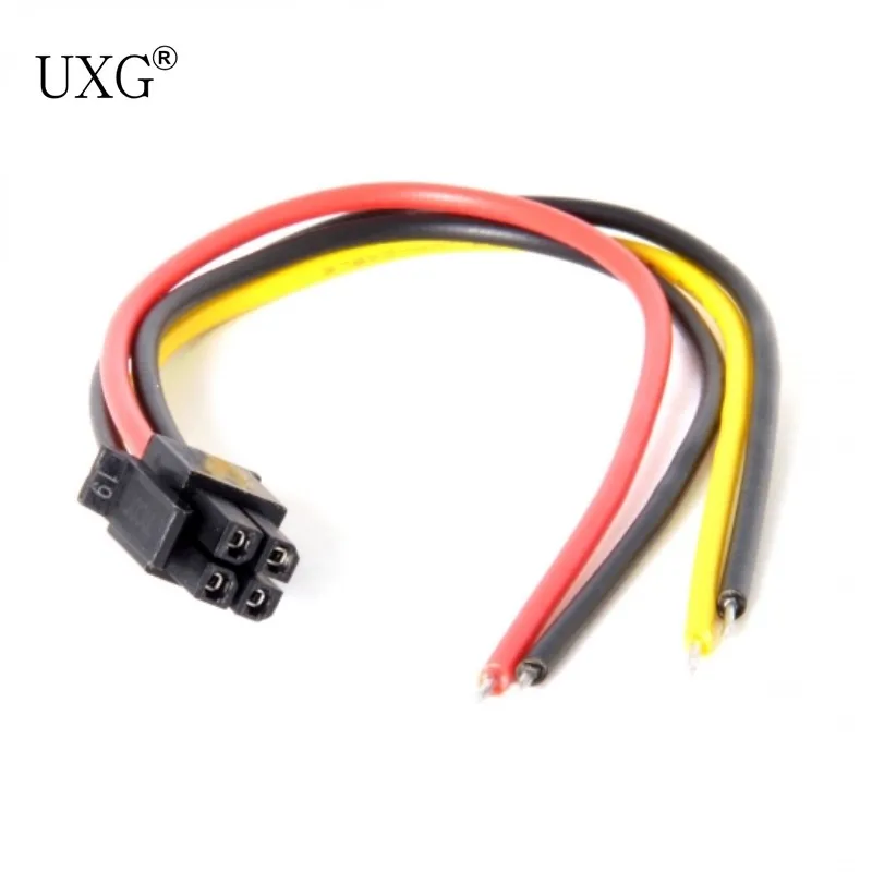 

ATX Molex Micro Fit шаг 3,0 мм 4-контактный штекер для открытого провода адаптера питания кабель 15 см 20AWG UL1007
