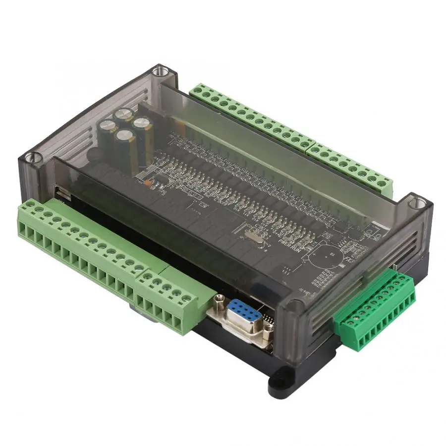 Программируемый логический контрольный Лер FX3U-30MR PLC промышленная плата управления 6AD 2DA с RTC RS485 RTU Коммуникационный корпус двигателя