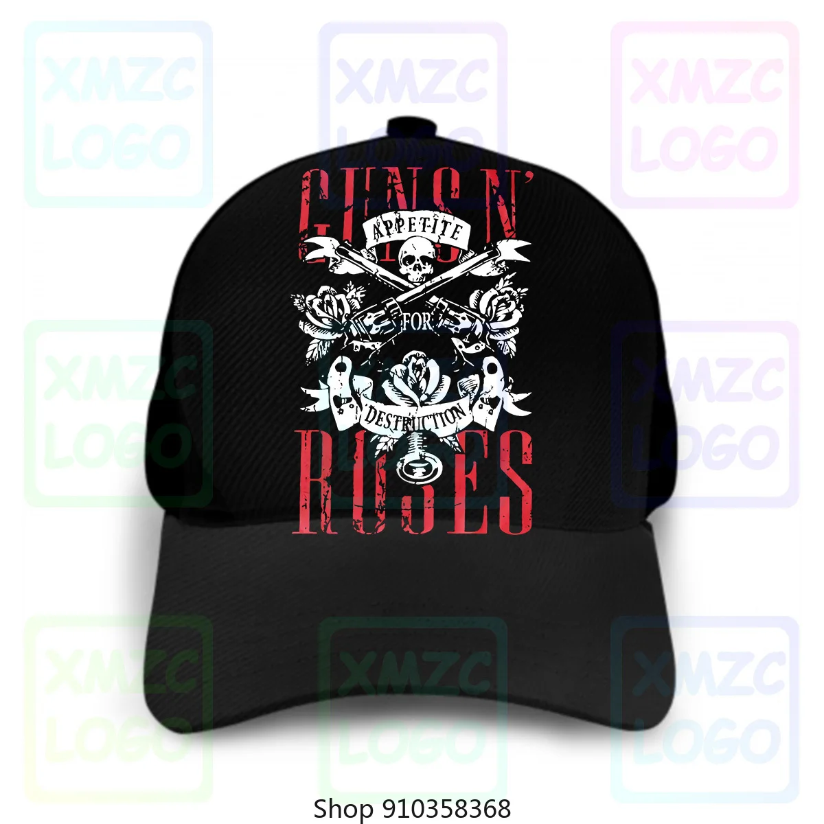 Забавная бейсбольная кепка с вырезом лодочкой Guns N Roses жесткая рок группа