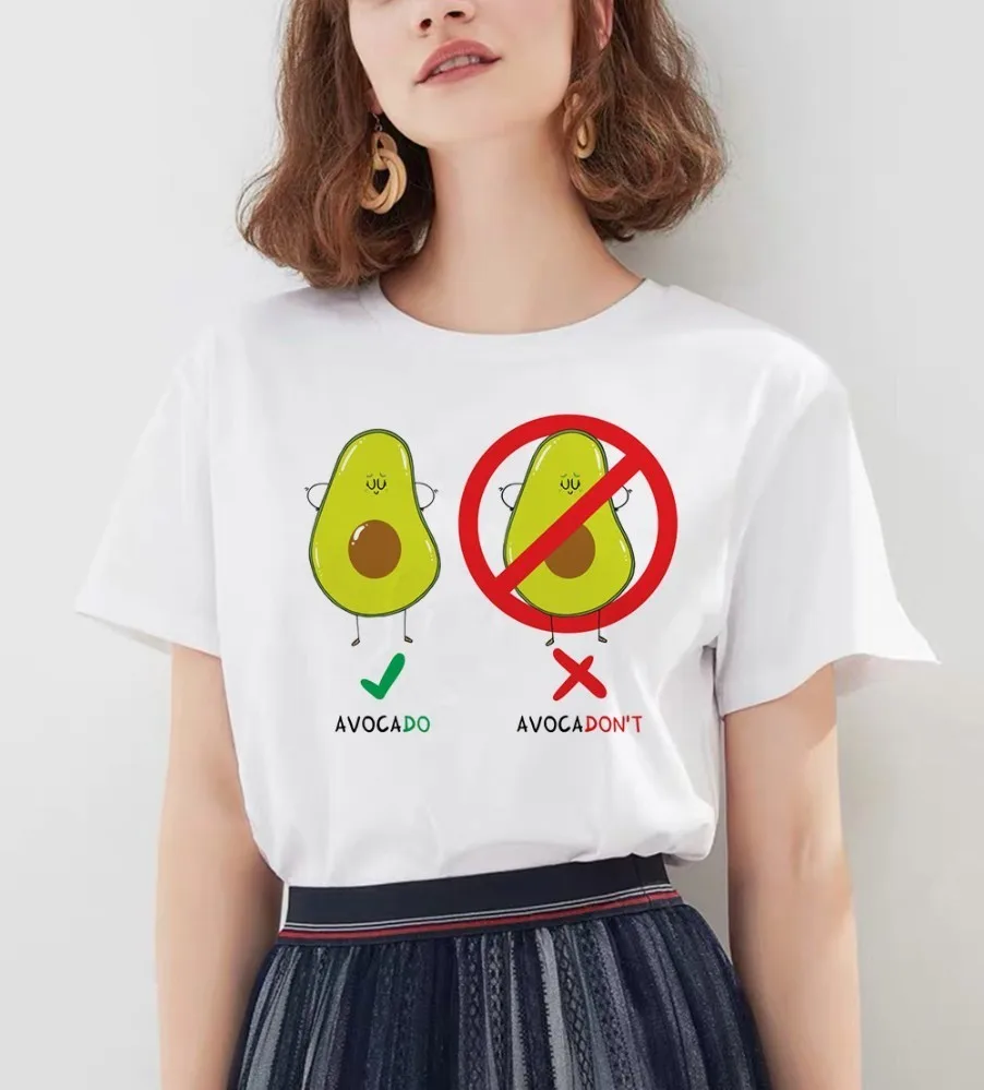 

avocado t shirt tee shirt clothes male new femme fashion harajuku 90s top grunge ulzzang graphic tshirt kawaii women t-shirt