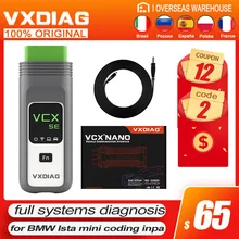 New VXDIAG VCX SE for BMW ICOM A2 A3 Next ECU Programming obd2 Scanner Diagnostic tool For BMW Ista Mini Coding Inpa with SSD