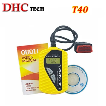 

Original QUICKLYNKS OBD2 Scanner/Auto Basic Code Reader T40 (multi-language) OBDII Code Scanner