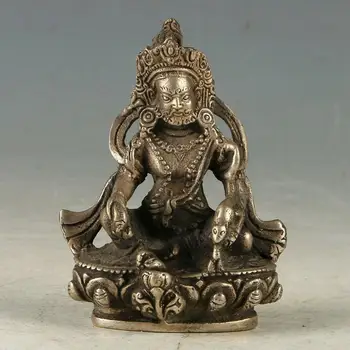 

Collectibles Chinese Copper Hand-carved of Huang Caishen Statue