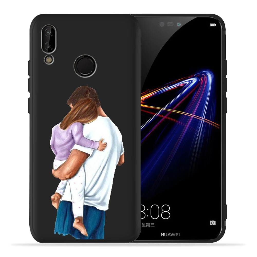 Модный чехол для мамы и дочки, супермамы и папы для huawei p20 Pro, чехол P20 P30 Pro P9 P8 mate 20 Lite Honor 8X9 10 20 PSmart