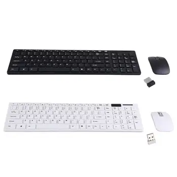 

2.4G Optical Wireless Keyboard and Mouse Mice USB Receiver Combo Kit for MAC PC Computer Wireless Mouses USB Receivers