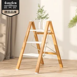 Échelle pliante en alliage d'aluminium, support multifonctionnel à fleurs, tabouret, étagère, chevrons de ménage 