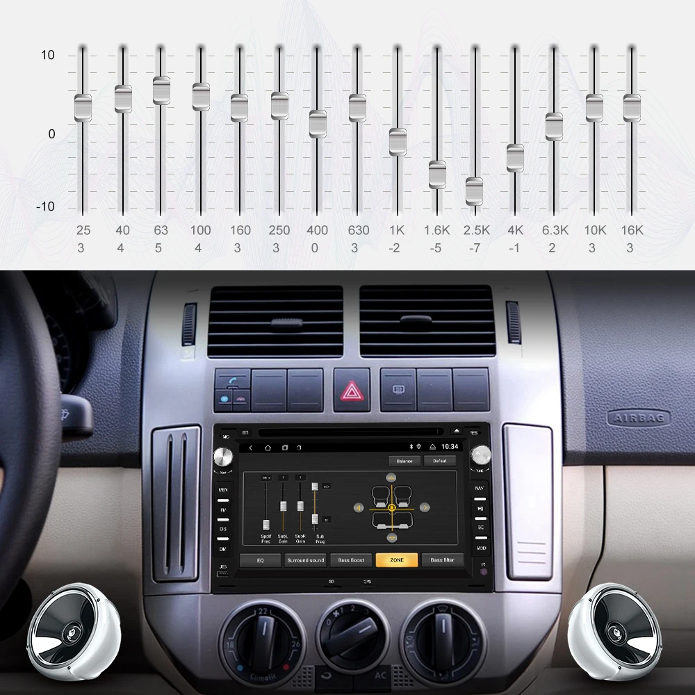 Isudar 2 Din Android 9 Auto Radio For VW/Volkswagen/GOLF/POLO/TRANSPORTER/Passat b5 Car DVD Multimedia GPS Octa Core ROM 32G DVR