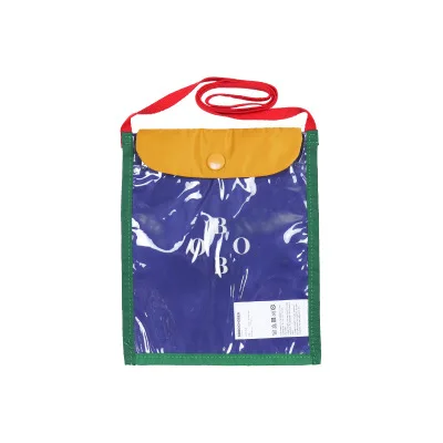 bag BC Зимняя Детская шапка-ведро, шарф, перчатки, сумки для младенцев, вязаная шапка-пазл, шапки с вышивкой для мальчиков и девочек - Цвет: bag