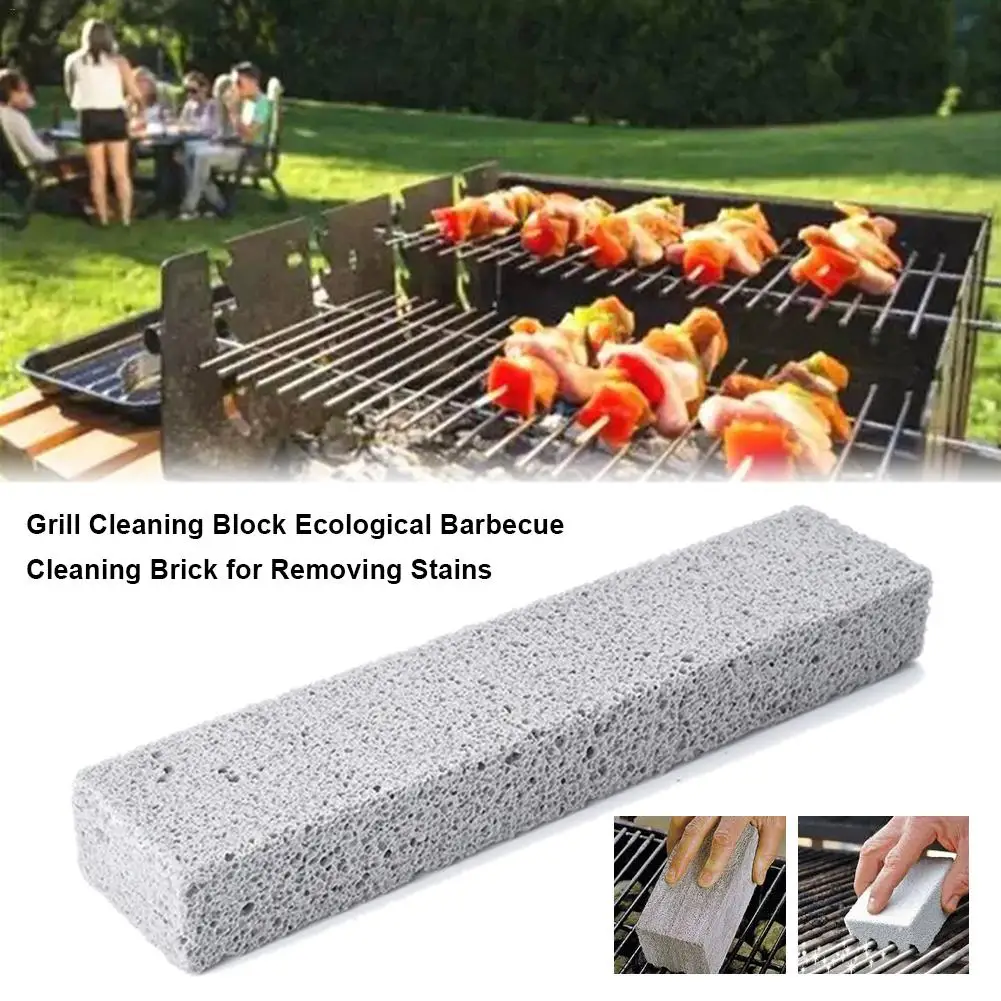 

2Pcs Grill Cleaning Bricks Blocks Reusable De-Scaling Clean Pumice Stones For Outdoor Camping Removing Stains BBQ Cleaner