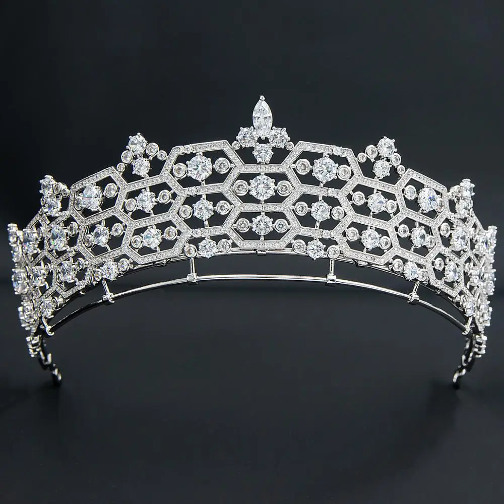 Zirconia Greville Replica Tiara For Wedding,crystal Queens