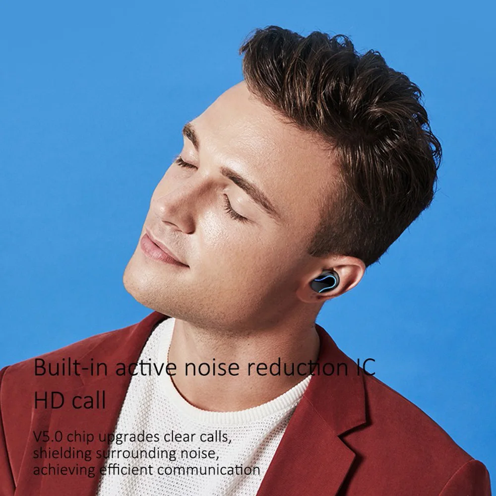 Bluetooth 5,0 HD гарнитура беспроводные наушники мини стерео Водонепроницаемые многофункциональные функциональные наушники