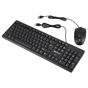 

eipln E80 Wired USB Keyboard and Mouse Set Desktop Laptop Office Business Game Keyboard and Mouse Combination