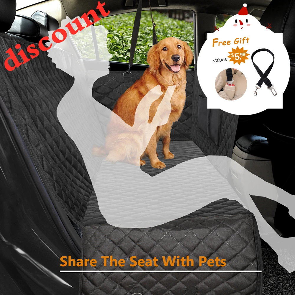 

Car Seat Cover Dog Car Mat Waterproof Pet Dog Carrier Cars Rear Back Seat Mat Hammock Cushion Protector With Zipper And Pockets