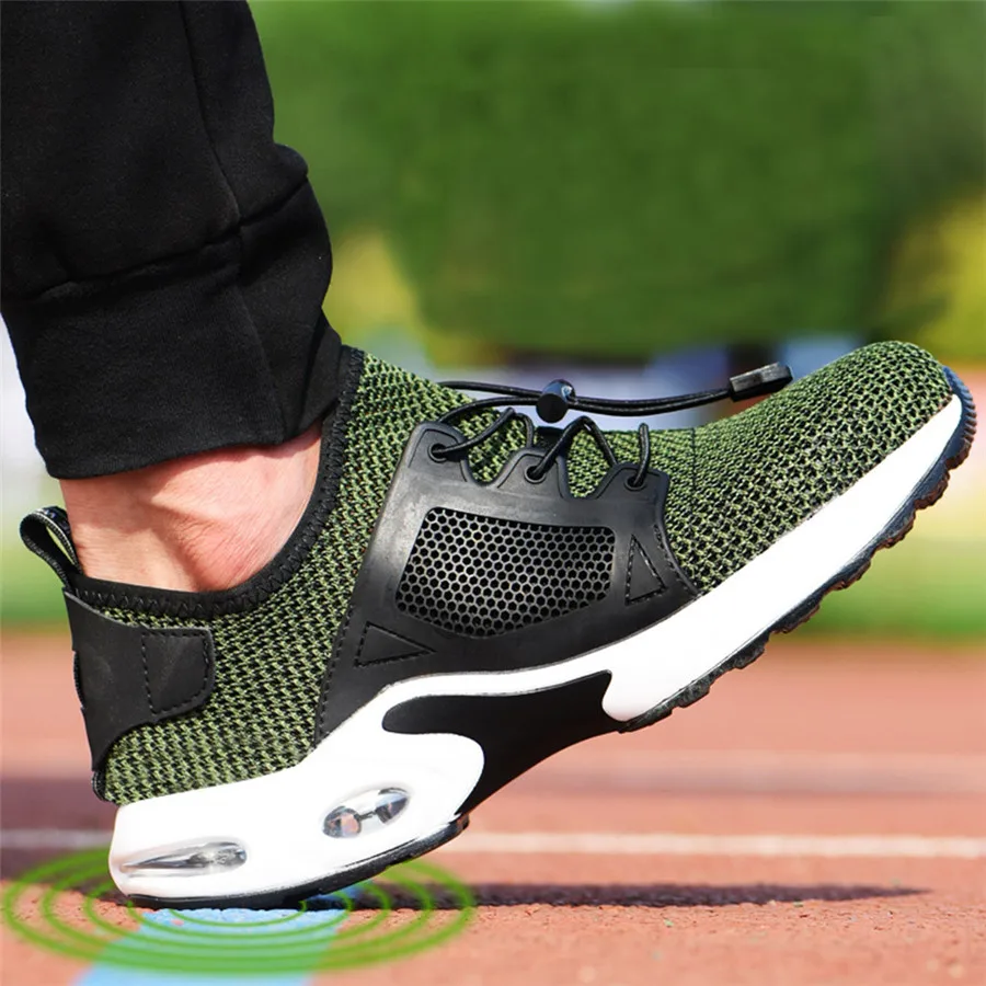 Men's training shoes steel head anti-breaking sports shoes breathable sneakers wear-resistant 2019 safety work sneakers 40J26 (23)