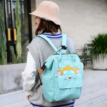 

Hot Selling Diaper Bag Women's MOTHER'S Bag Portable Cartoon Fashion Large Capacity Backpack Nursing Travel